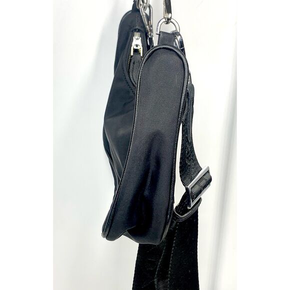 Prada Re-Edition 2005 Re-Nylon bag Mini Hobo Convertible Chain Strap Black - Picture 10 of 12